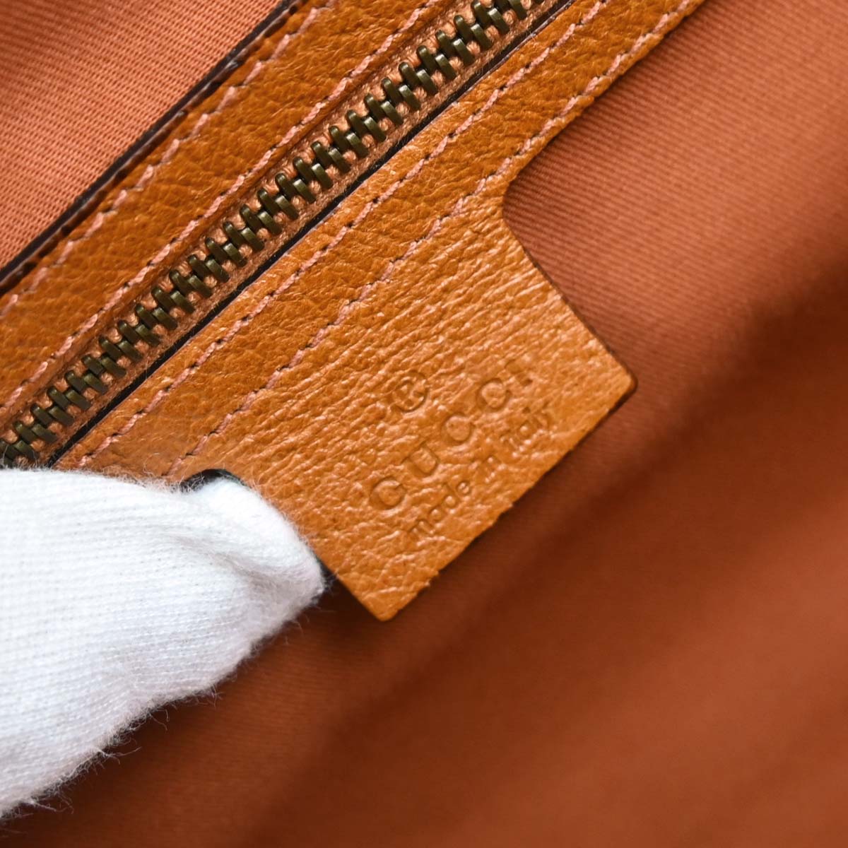 Gucci Brown Canvas Bamboo GG Handbag