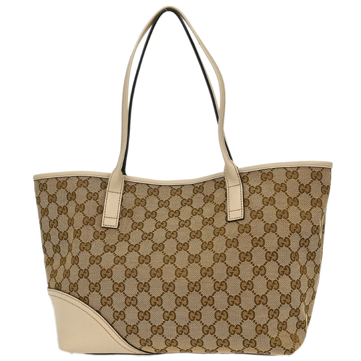 Gucci Brown Beige GG Tote Bag