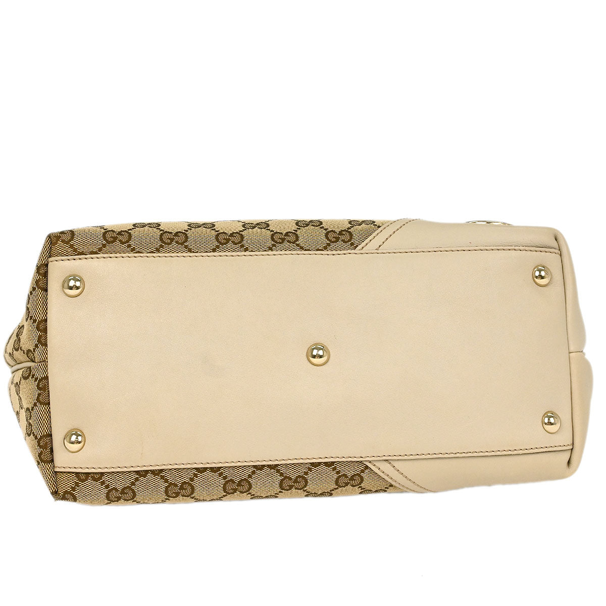 Gucci Brown Beige GG Tote Bag