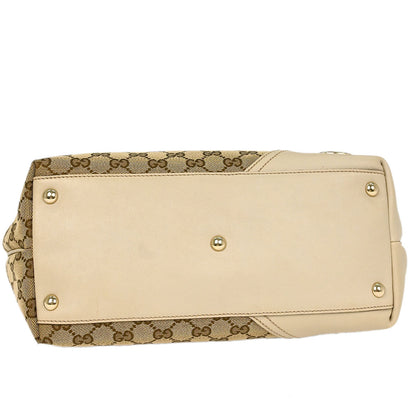 Gucci Brown Beige GG Tote Bag
