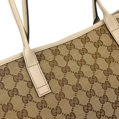 Gucci Brown Beige GG Tote Bag