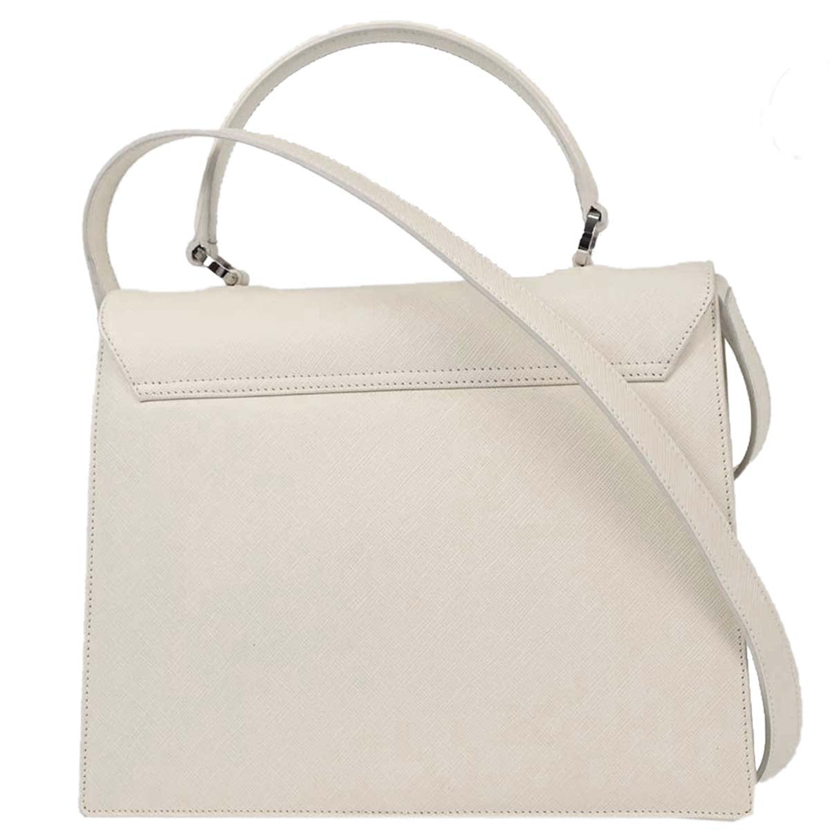 Salvatore Ferragamo Ivory Gancini 2way Shoulder Handbag