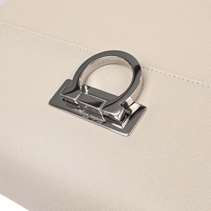 Salvatore Ferragamo Ivory Gancini 2way Shoulder Handbag