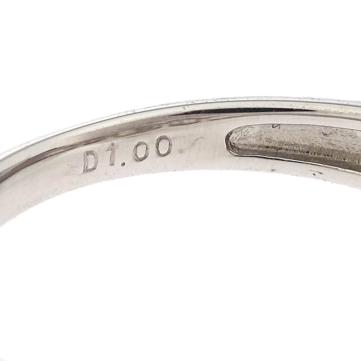 Ring Pt900 Diamond Silver #53