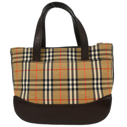 Burberry Beige Brown House Check Tote Bag