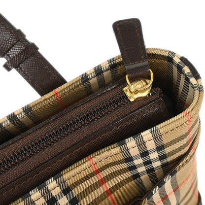 Burberry Beige Brown House Check Tote Bag