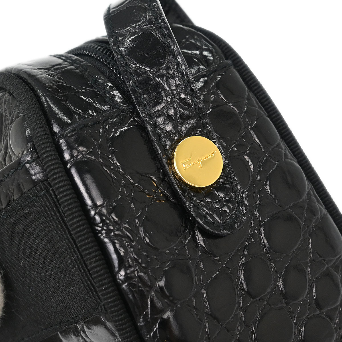 Salvatore Ferragamo Black Vara Shoulder Bag