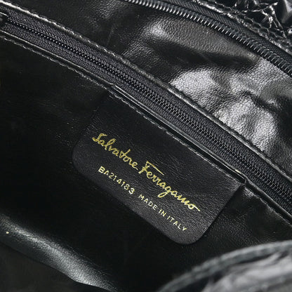 Salvatore Ferragamo Black Vara Shoulder Bag