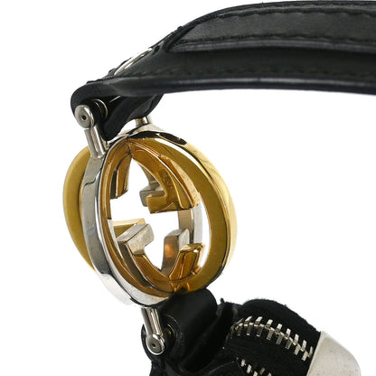 Gucci Black GG Twins Guccissima Hobo Bag