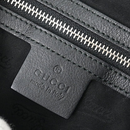 Gucci Black GG Twins Guccissima Hobo Bag