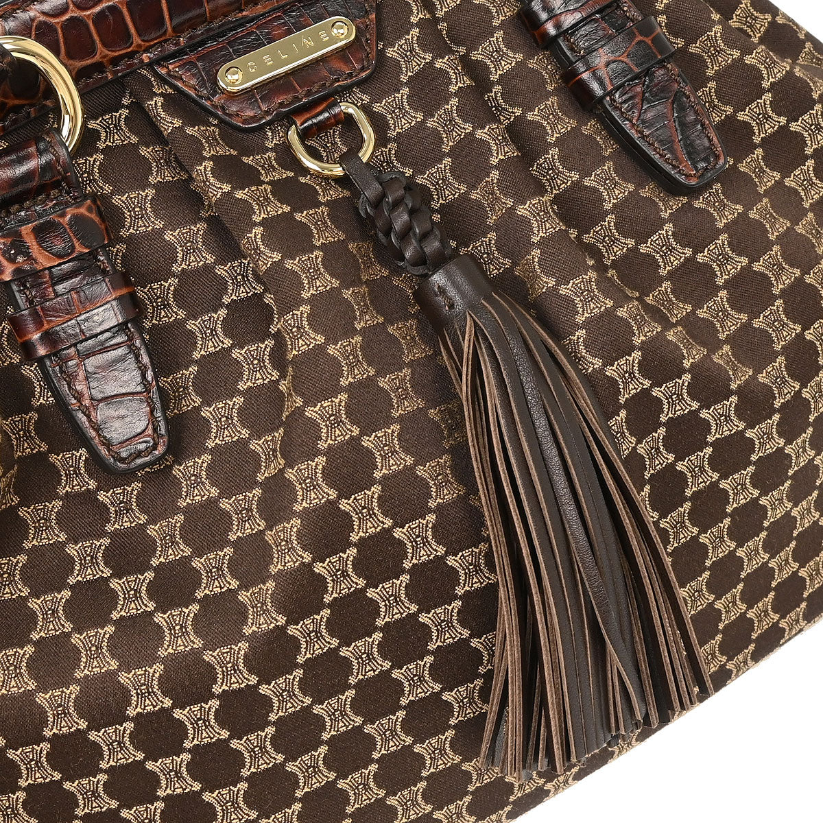 Celine Brown Macadam Handbag