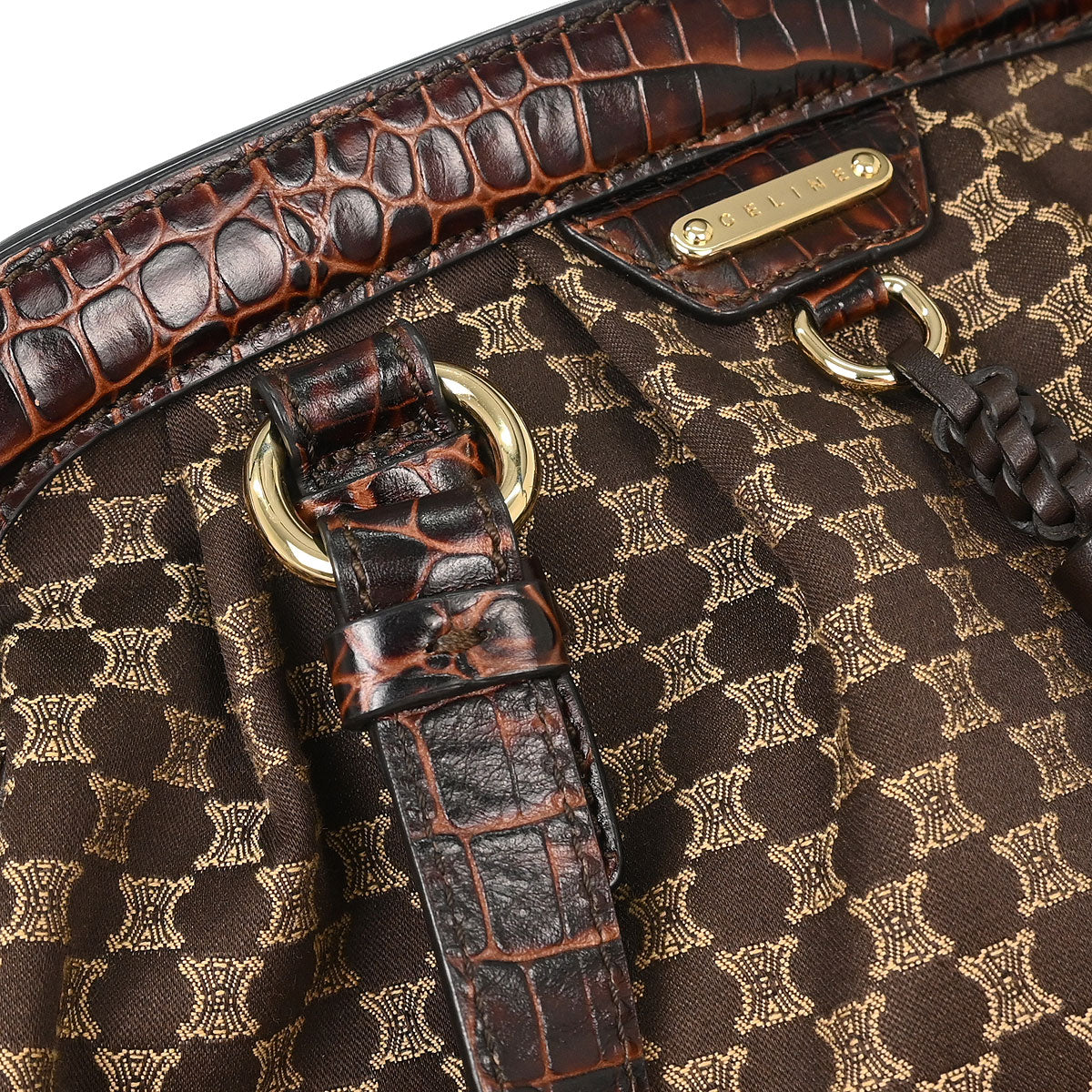 Celine Brown Macadam Handbag