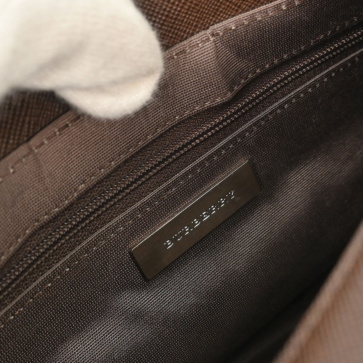 Burberry Beige Brown Burberry Check Handbag