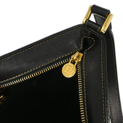 Fendi Brown Black Pequin Shoulder Bag