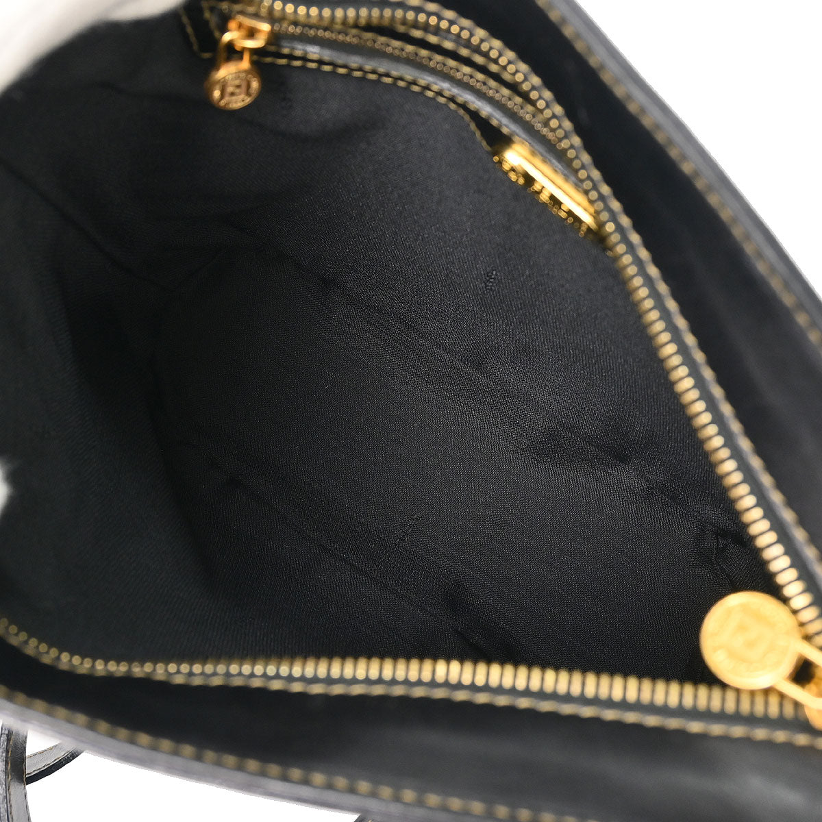 Fendi Brown Black Pequin Shoulder Bag