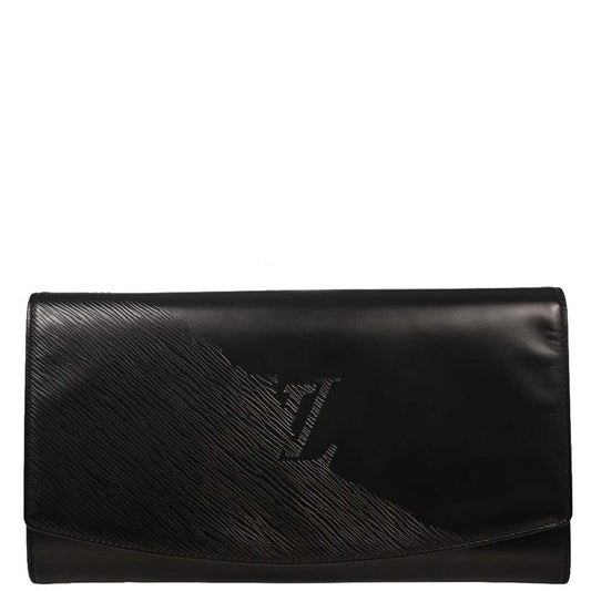 Louis Vuitton Black Opera Aegean Clutch Handbag M63962