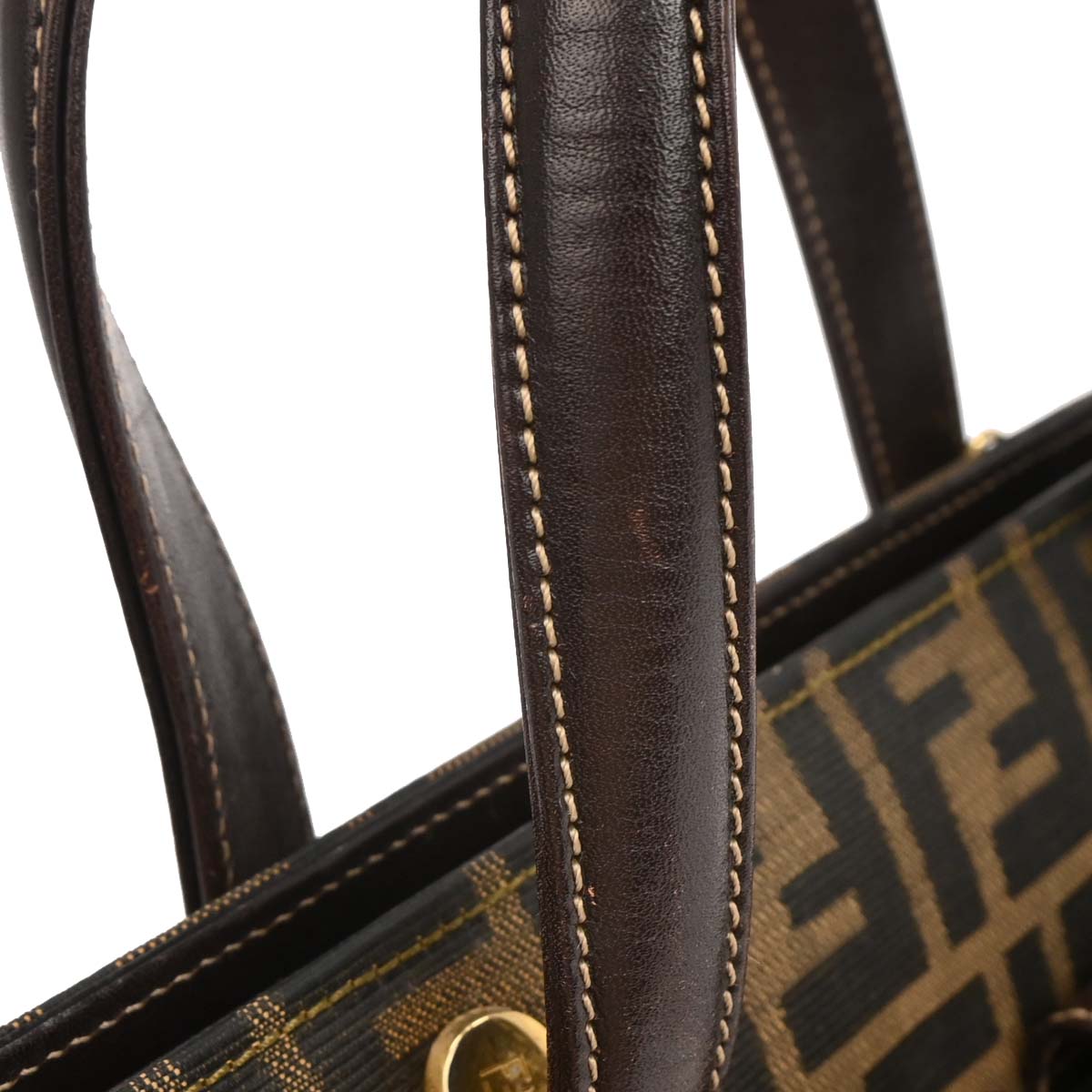 Fendi Brown Zucca 2way Shoulder Handbag