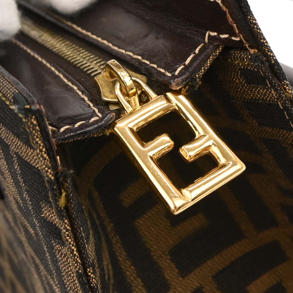Fendi Brown Zucca 2way Shoulder Handbag