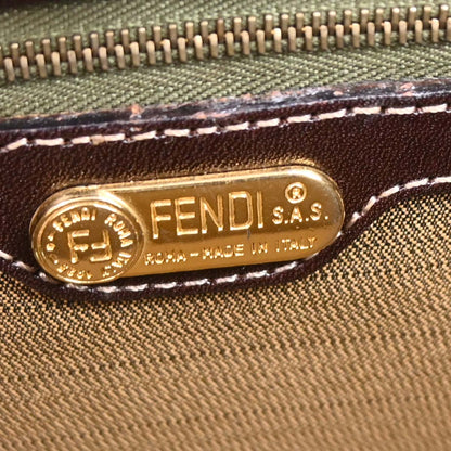 Fendi Brown Zucca 2way Shoulder Handbag