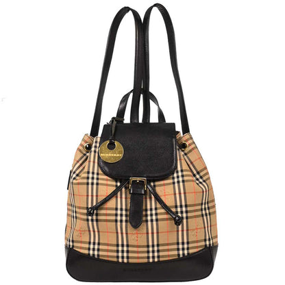 Burberry Beige Black House Check Backpack