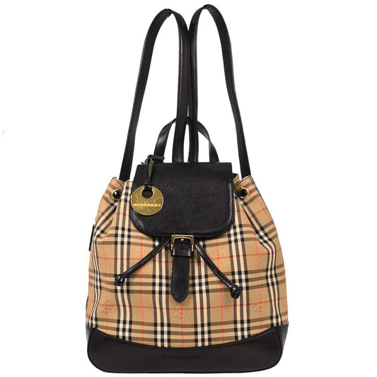 Burberry Beige Black House Check Backpack