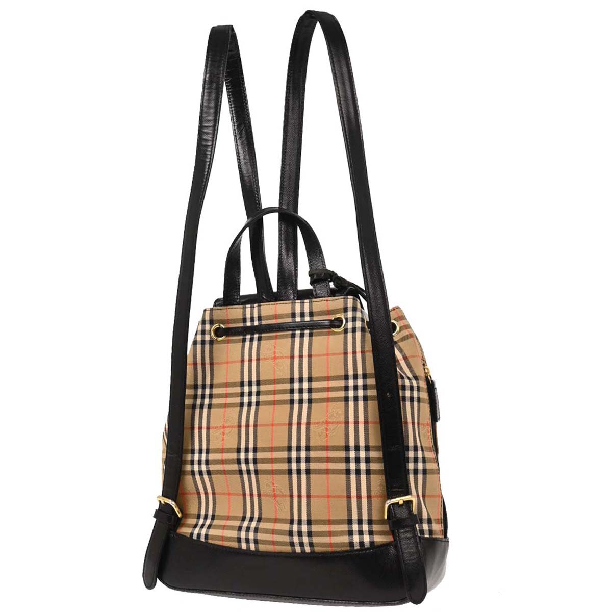Burberry Beige Black House Check Backpack