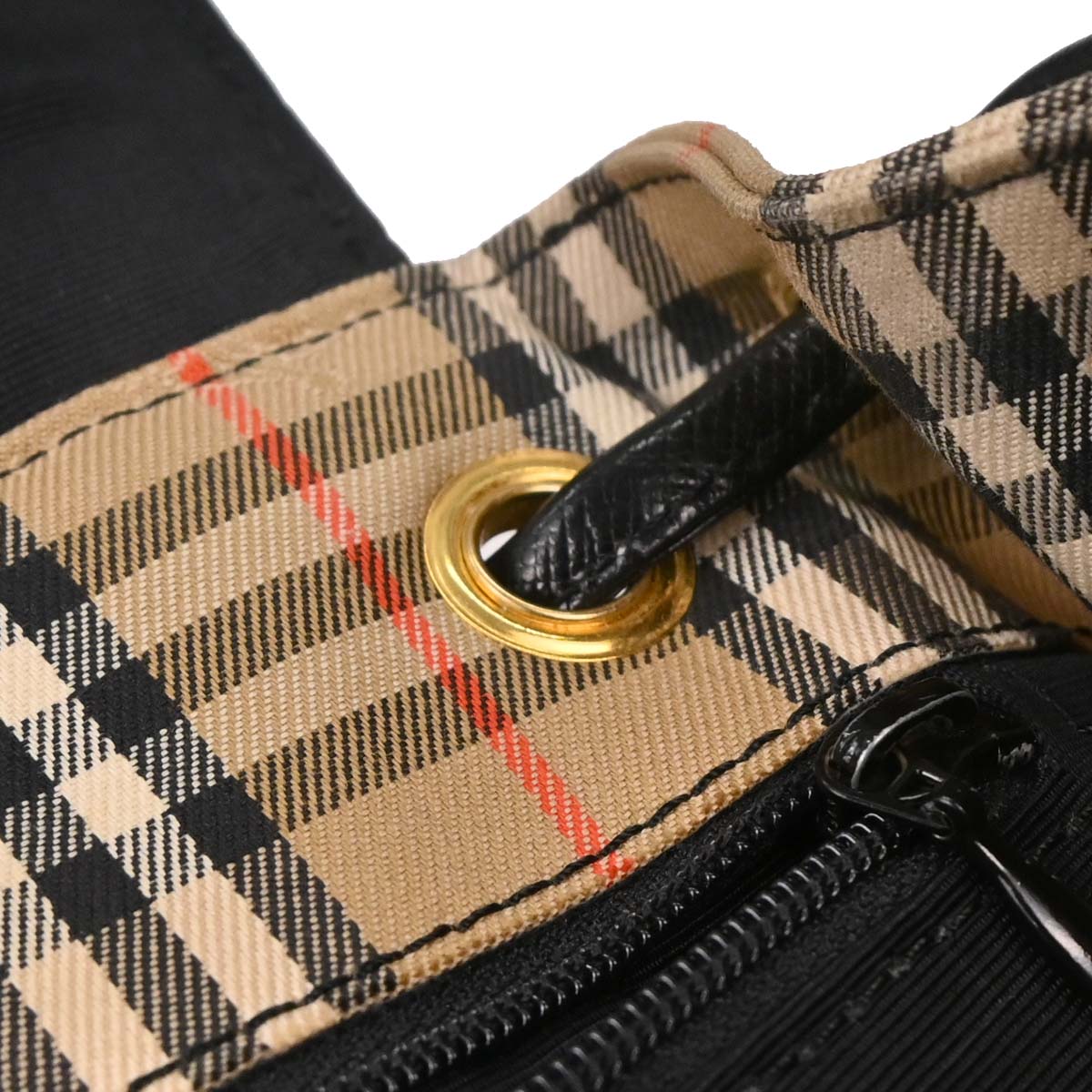 Burberry Beige Black House Check Backpack