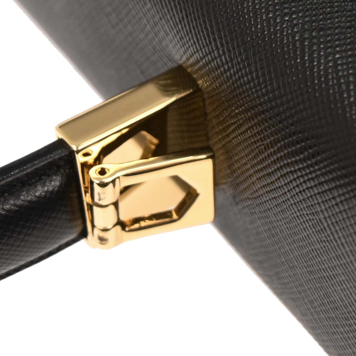 Salvatore Ferragamo Black Gancini 2way Shoulder Handbag