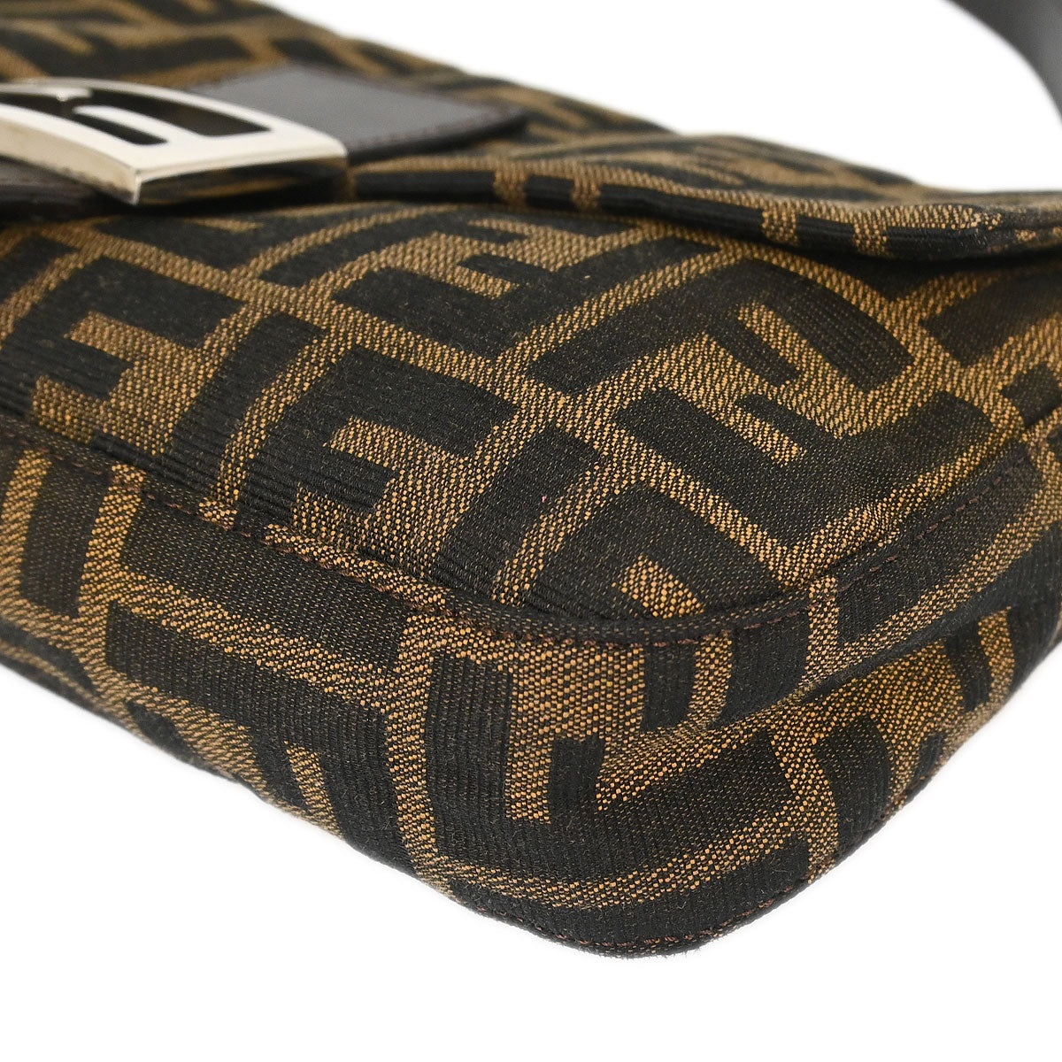 Fendi Brown Zucca Baguette Handbag