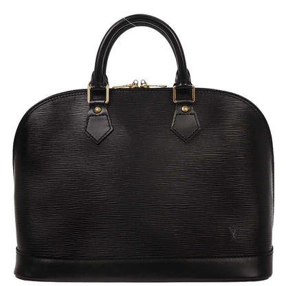 Louis Vuitton Black Epi Alma Handbag M52142