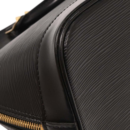 Louis Vuitton Black Epi Alma Handbag M52142
