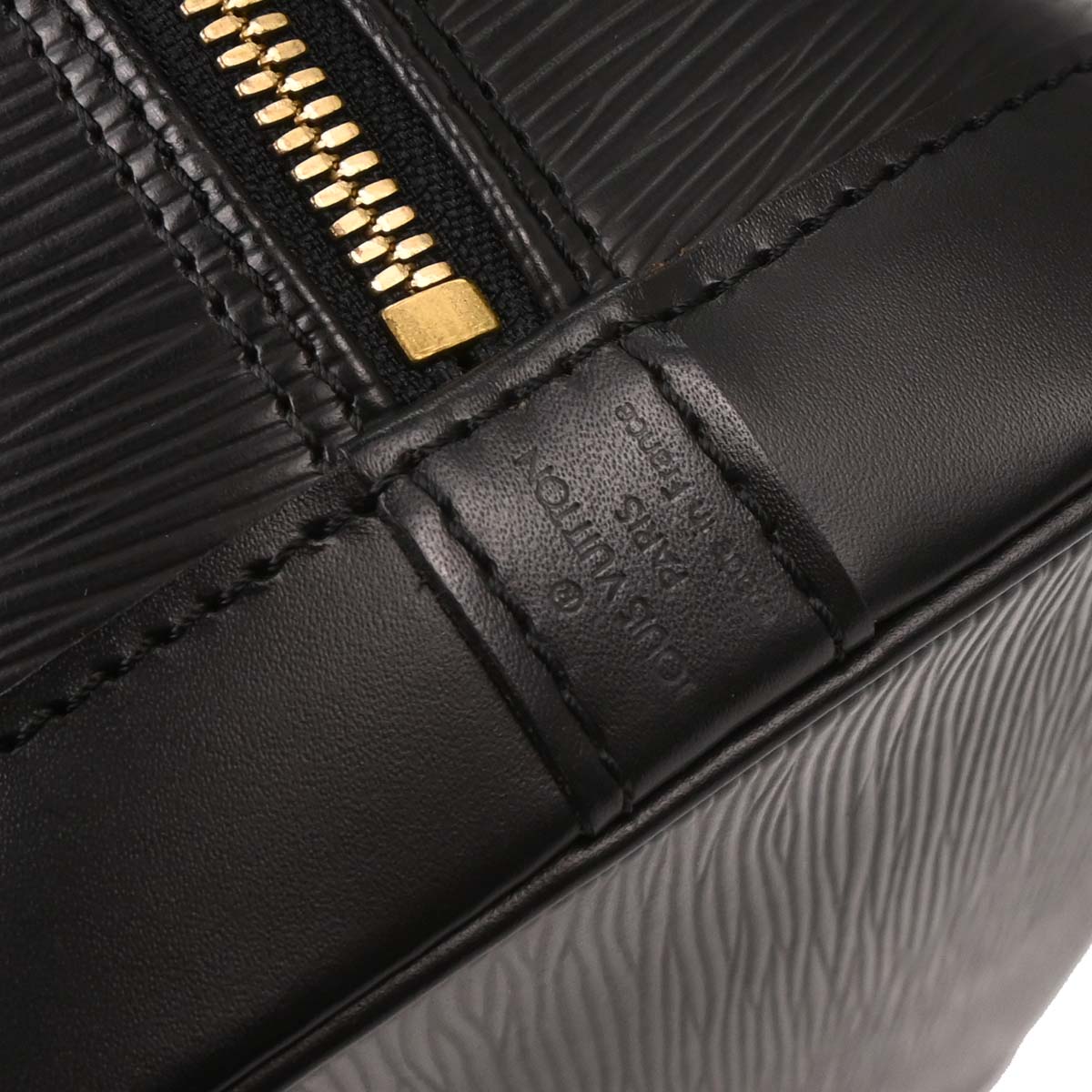 Louis Vuitton Black Epi Alma Handbag M52142
