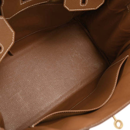 Hermes Beige Gold Toile H Courchevel Birkin 30 Handbag