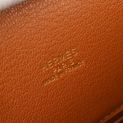 Hermes * Chestnut Ostrich Kelly Sport MM Shoulder Bag