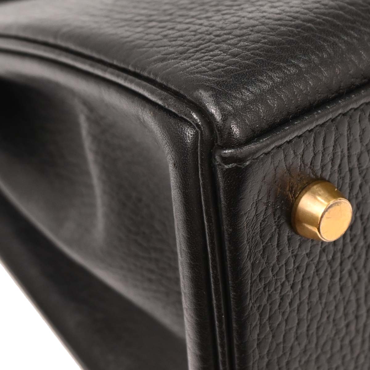 Hermes Black Ardennes Kelly 28 Retourne 2way Shoulder Handbag