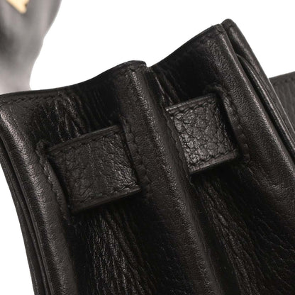 Hermes Black Ardennes Kelly 28 Retourne 2way Shoulder Handbag