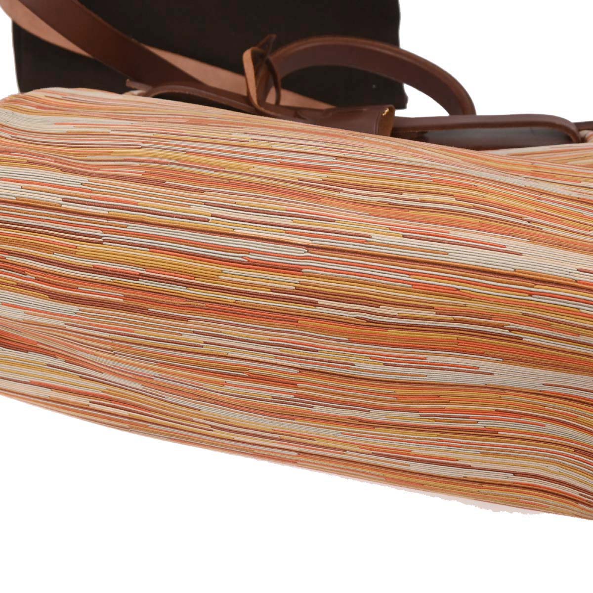 Hermes Havane Vibrato Toile Officier Herbag PM 2 in 1 2way Shoulder Handbag