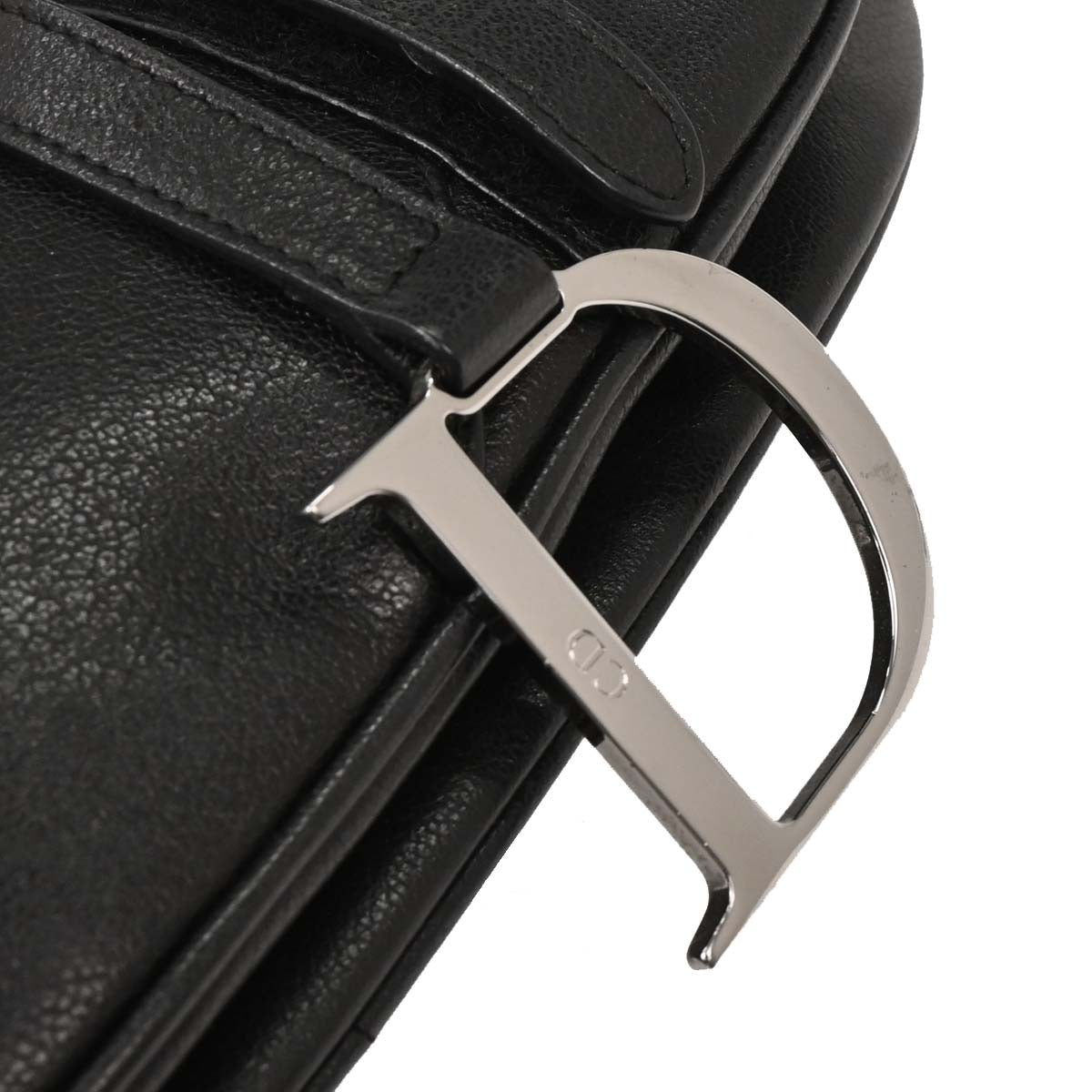 Christian Dior Black Saddle Handbag