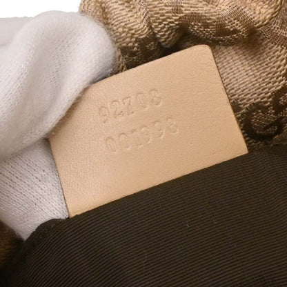 Gucci Beige Canvas Bamboo GG Handbag