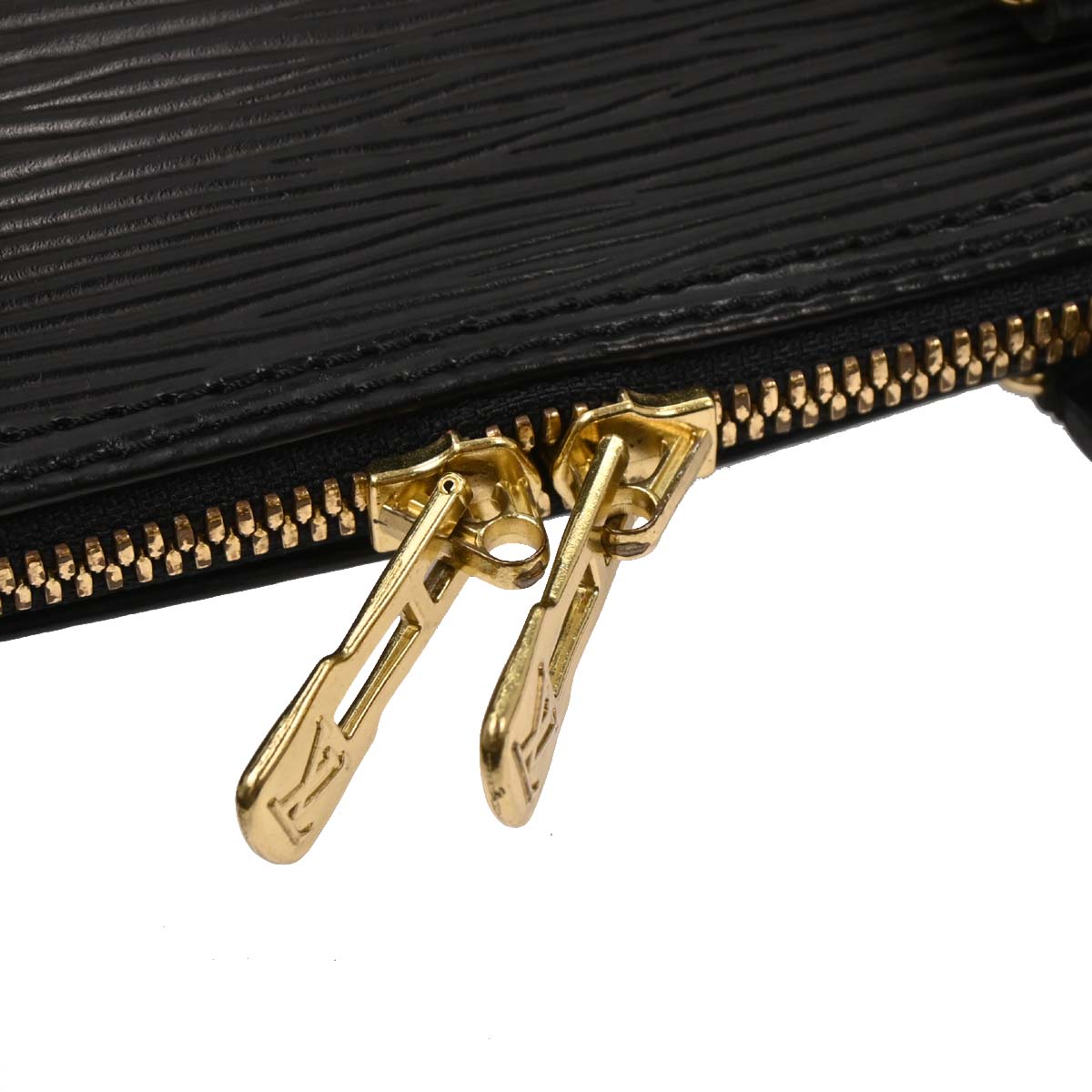 Louis Vuitton Black Epi Alma Handbag M52142