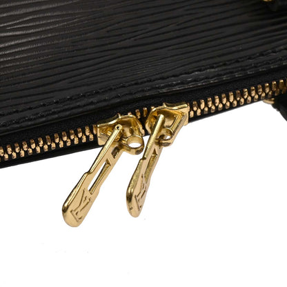 Louis Vuitton Black Epi Alma Handbag M52142