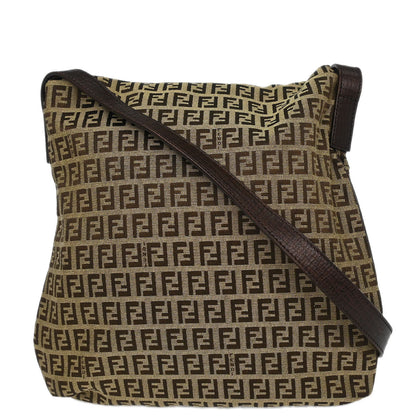 Fendi Brown Zucchino Shoulder Bag