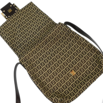 Fendi Brown Zucchino Shoulder Bag
