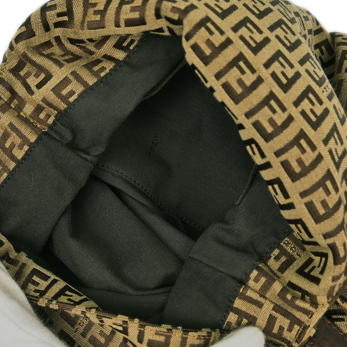Fendi Brown Zucchino Shoulder Bag