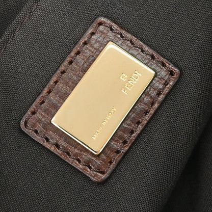 Fendi Brown Zucchino Shoulder Bag