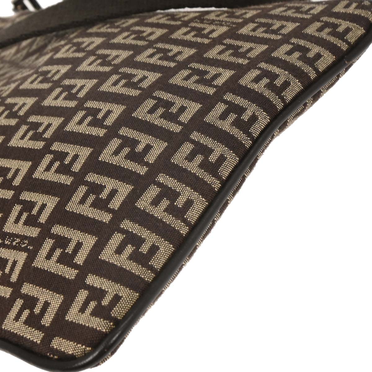 Fendi Brown Zucchino Shoulder Bag