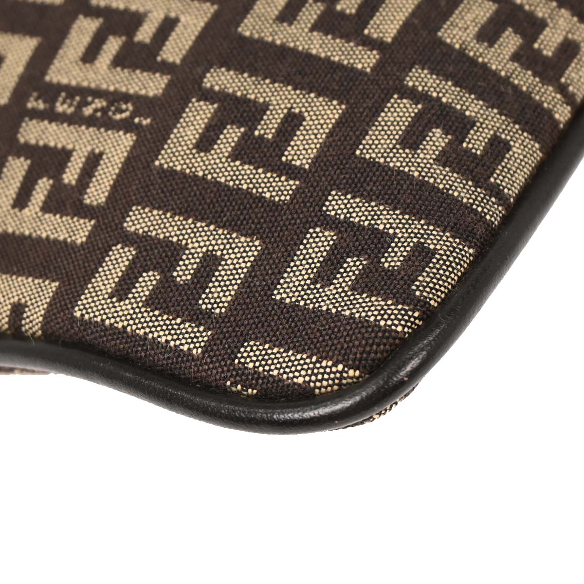 Fendi Brown Zucchino Shoulder Bag