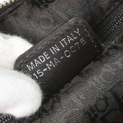 Christian Dior Brown Mouton Flight Shoulder Bag