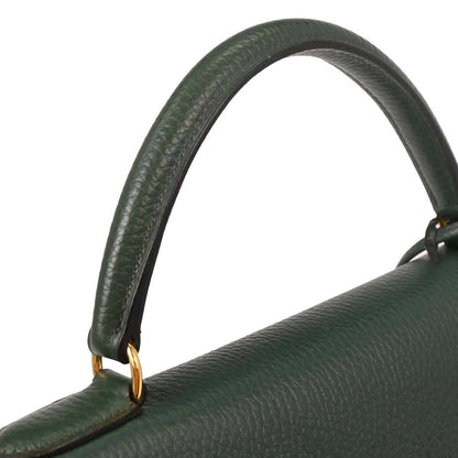Hermes Vert Ardennes Kelly 32 Sellier Handbag