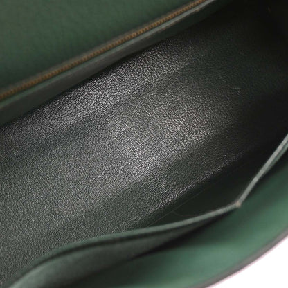 Hermes Vert Ardennes Kelly 32 Sellier Handbag
